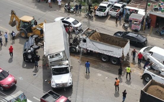 accidente autopista Joaquín Balaguer 2026 choque múltiple